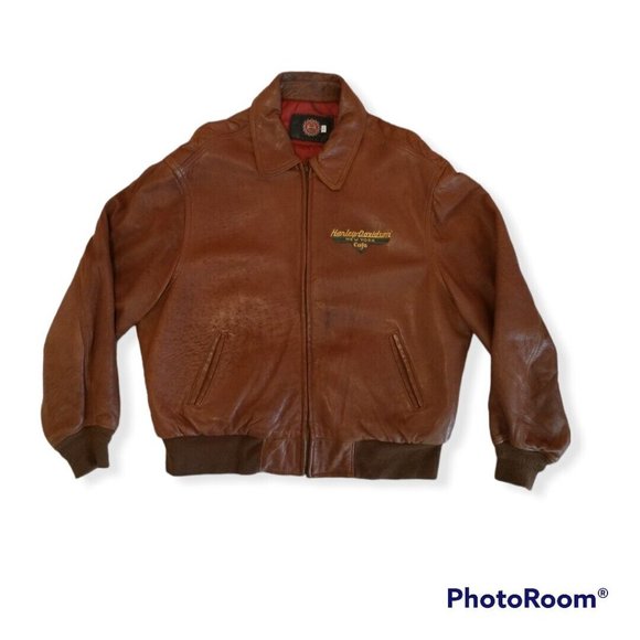 Vintage Men's Harley-Davidson Cafe New York Super-Soft Leather Jacket - Picture 3 of 8